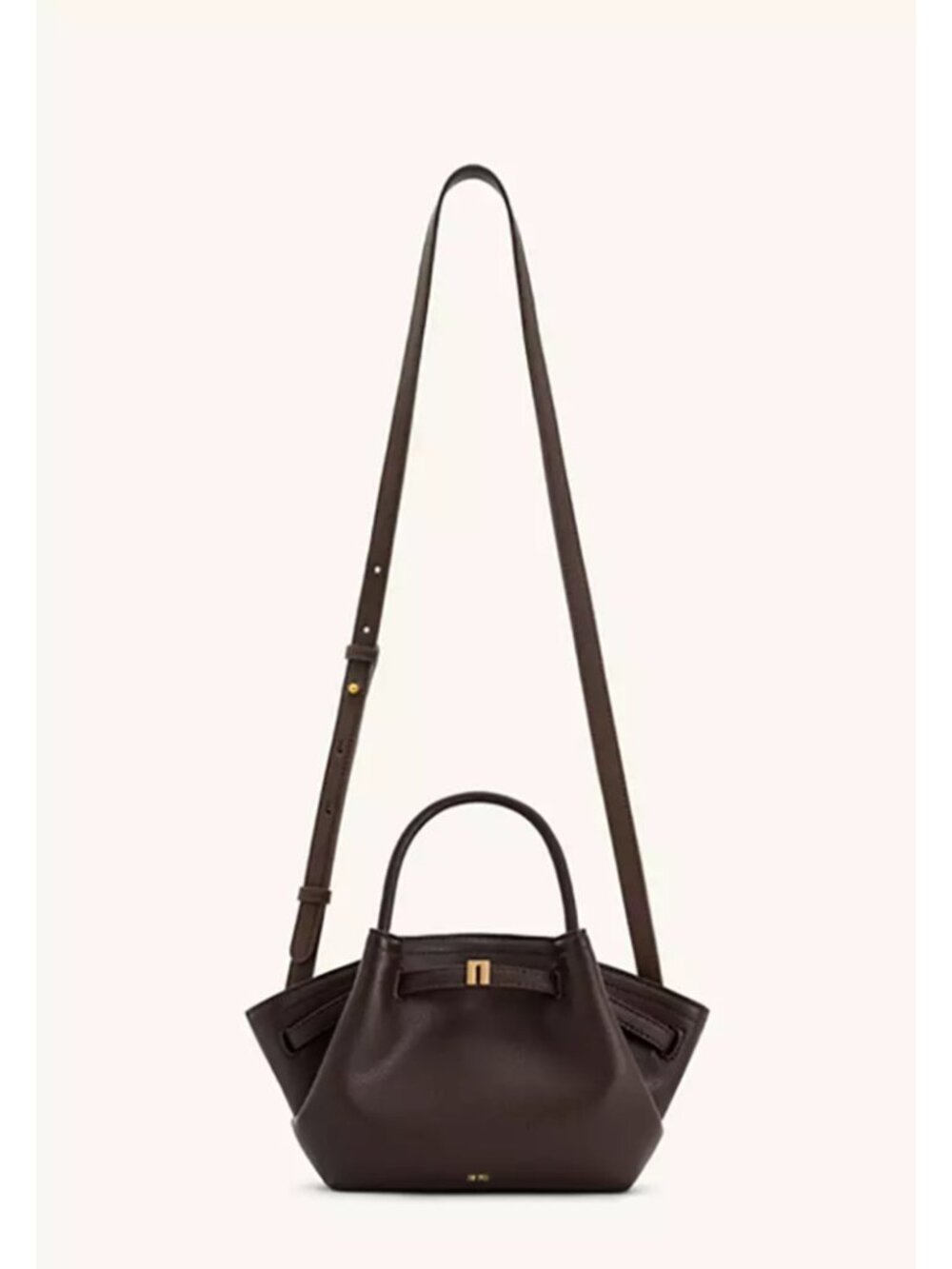 JW PEI Hana Mini Tote Bag Dark Brown Vegan Leather Purse Crossbody Handbag